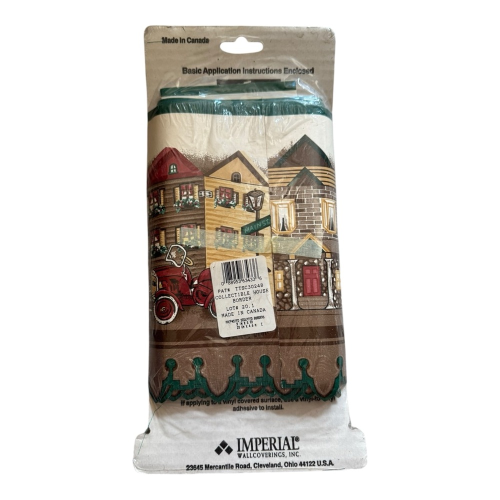 Imperial OutLines Collectible‎ House Wallpaper Border 9” x 5 YD – Pre-pasted
